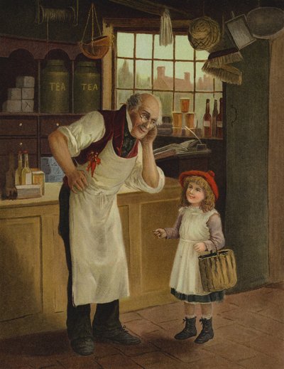 "Ne dedin sen ufaklık" (chromolitho) by English School