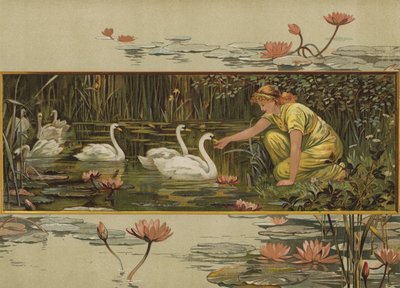 Nilüferlerin Büyüdüğü Yer (chromolitho) by English School