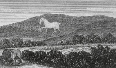 White Horse Vale, Berkshire (gravür) by English School