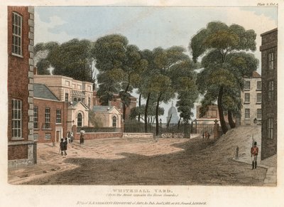 Whitehall Mahkemesi veya Yard, Vanbrugh Evi, 1898 yıkıldı by English School