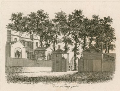Whitehall Mahkemesi veya Yard, Vanbrugh Evi, 1898 yıkıldı by English School