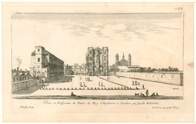 Beyaz salon. İsrail Silvestre tarafından gravür, 1640 by English School