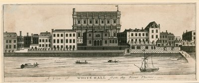 Thames nehrinden Whitehall by English School