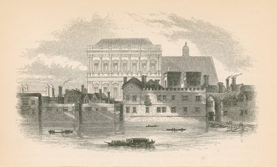 Thames nehrinden Whitehall by English School