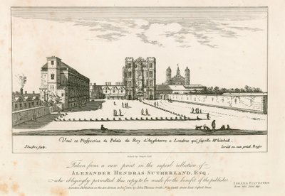 17. yüzyılda Whitehall by English School