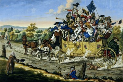 Whitsuntide Tatilleri, pub. Carington Bowles (fl.1744-93), 1783 (renkli gravür) by English School