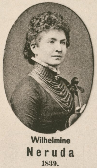 Wilhelmine Neruda (gravür) by English School