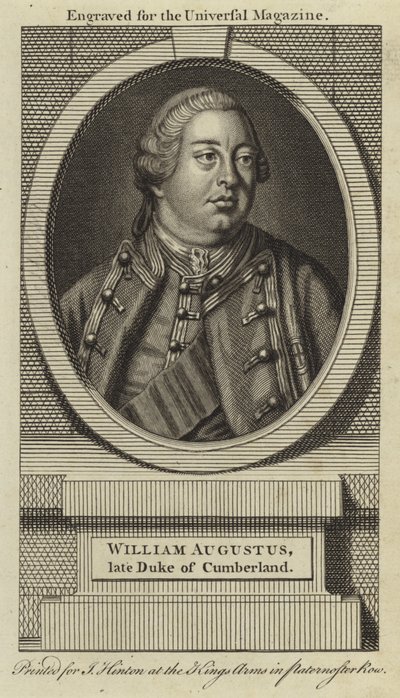 William Augustus, Cumberland 1. by English School
