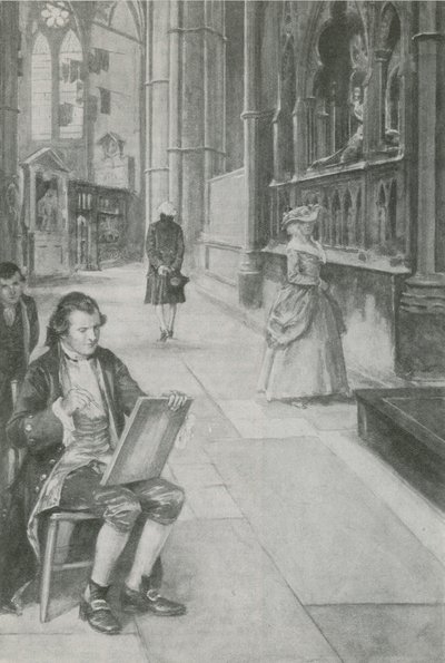 William Blake resim çizmeyi öğreniyor by English School