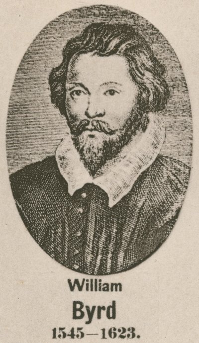 William Byrd (gravür) by English School