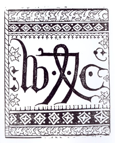 William Caxtons (c.1422 - c.91) Baskı İşareti, Orta Çağ ve Rönesans
