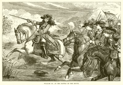 Boyne savaşında William III by English School