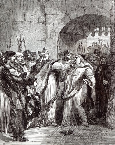 William Longchamp (d.1197) and Hugh de Pudsey (1125-95)   by English School