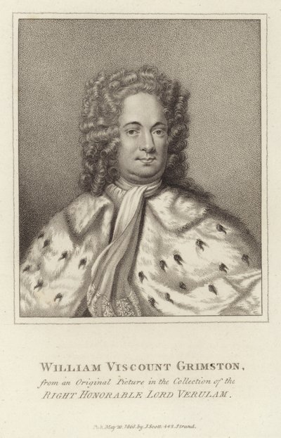 William Vikont Grimston by English School