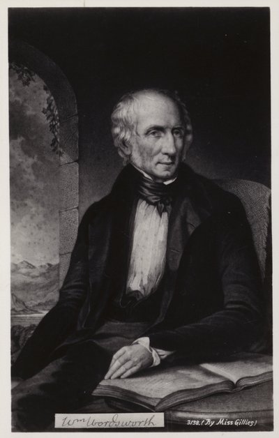 William Wordsworth (1770-1850), İngiliz şair (lito) by English School