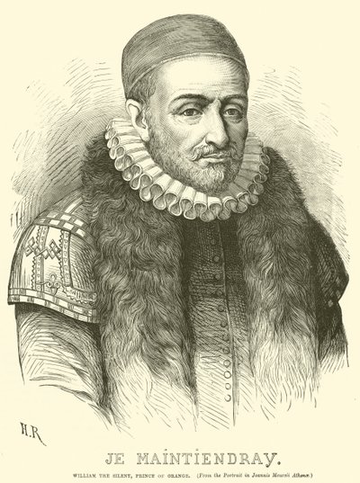 Sessiz William, Orange Prensi (gravür) by English School