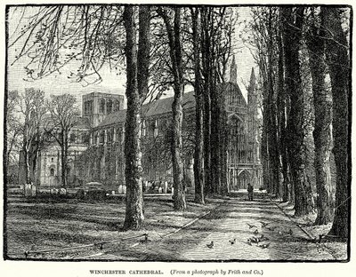 Winchester Katedrali (gravür) by English School