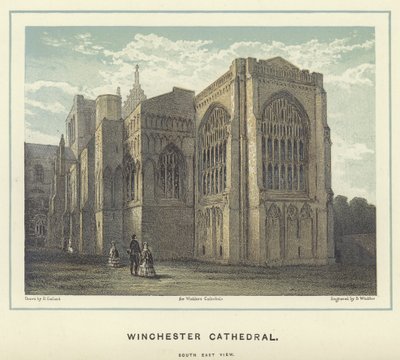 Winchester Katedrali, güney doğu görünümü by English School