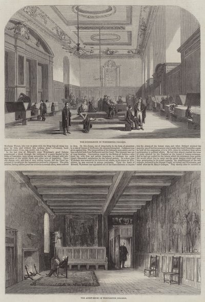 Winchester Koleji (gravür) by English School