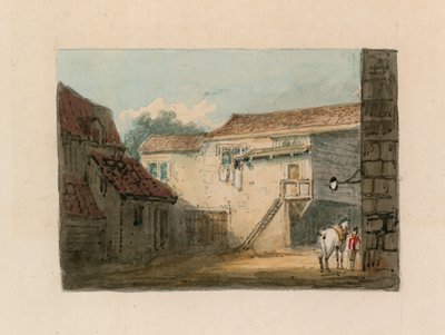 Bankside Winchester Palace (kağıt üzerinde wc) by English School
