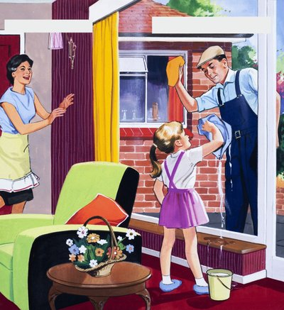 Pencere temizleyicisi by English School