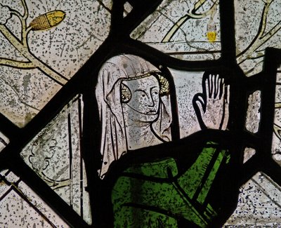 Bir kadın bağışçıyı gösteren Pencere N6 by English School