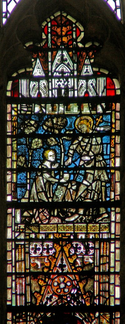 Bir Diriliş sahnesini gösteren c6-7 penceresi: Noli Me Tangere by English School