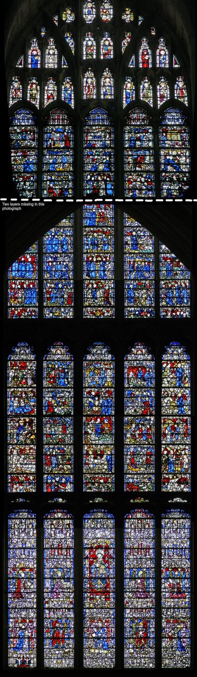 St Cuthbert Penceresini gösteren w15 penceresi by English School