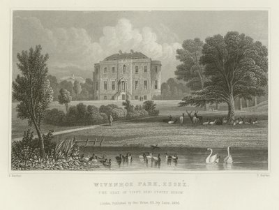 Wivenhoe Park, Essex, Korgeneral Devletlerin Koltuğu Rebow by English School