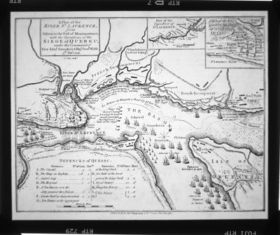 1759 yılında Quebec kuşatması için Wolfe