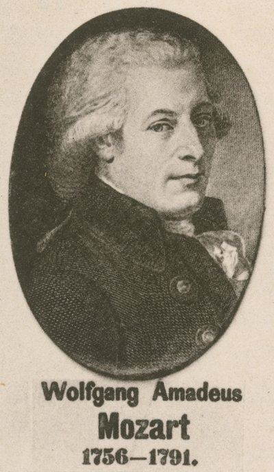 Wolfgang Amadeus Mozart (gravür) by English School