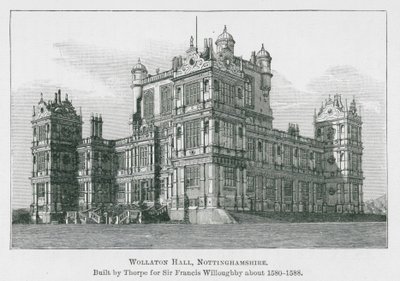 Wollaton Hall, Nottinghamshire (lito) by English School