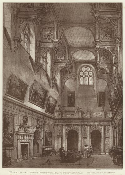 Wollaton Salonu, Notts (taş) by English School