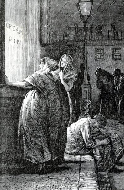 Kadın ve Cin İçme, 19. Yüzyıl by English School