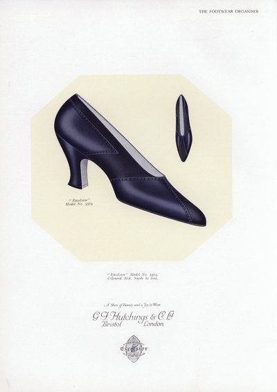 Kadın ayakkabı reklamı, 1930