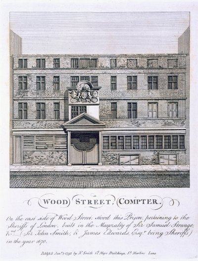 Wood Street, Compter, pub. 1793. by English School