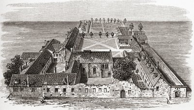 Worcester College, eski adı Gloucester Hall, Oxford c.1673, J. R. Green