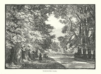 Worcester Park (gravür) by English School
