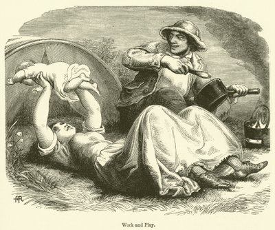 İş ve Oyun (gravür) by English School