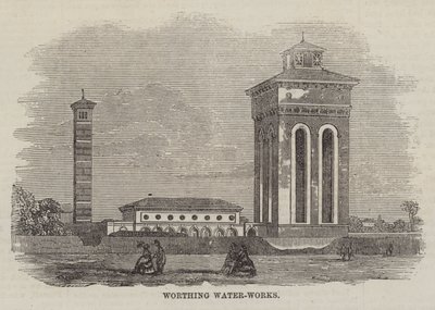 Worthing Su İşleri (gravür) by English School