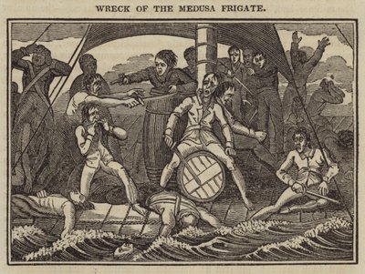 Medusa Fırkateyni Batığı (gravür) by English School