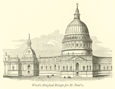 St Pauls için Wrens Orijinal Tasarım by English School