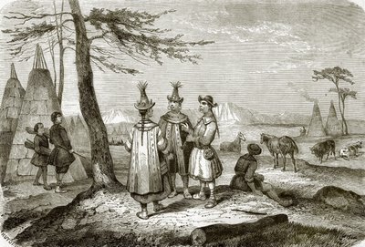 Yakut kolonisi veya köyü by English School