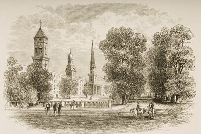 Yale Koleji, New Haven, 1870 dolaylarında, Dini Yol Cemiyeti tarafından yayınlanan 