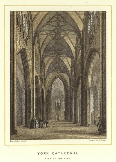 York Katedrali, nefin görünümü by English School