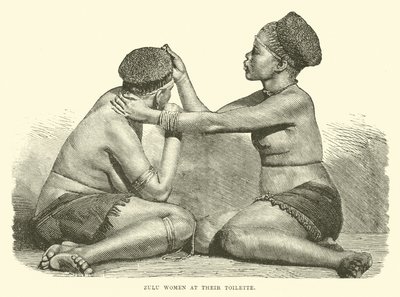 Zulu kadınları tuvaletlerinde by English School