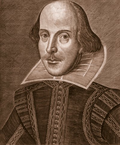 Martin Droeshout tarafından oyulmuş William Shakespeare'in portresi (c.1560-c.1642), 1623 by English School English School