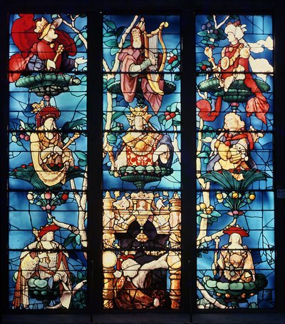 Jesse Ağacı, 1522-24 (vitray) by Engrand Leprince
