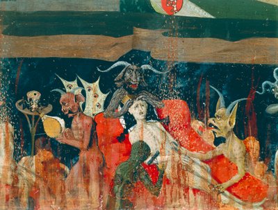 Şeytanlar ve cehennemde lanetli, Coronation of Virgin Altarpiece