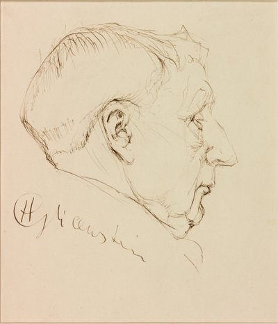 George Horton'un portresi (kağıda mürekkep (karta yapıştırılır)) by Enoch Henryk Glicenstein